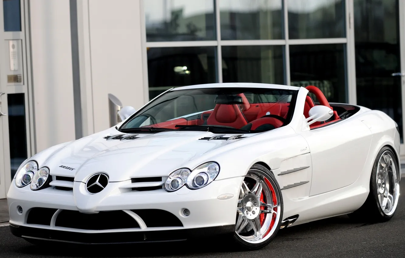 Photo wallpaper Mercedes-Benz, convertible, Brabus, SLR McLaren