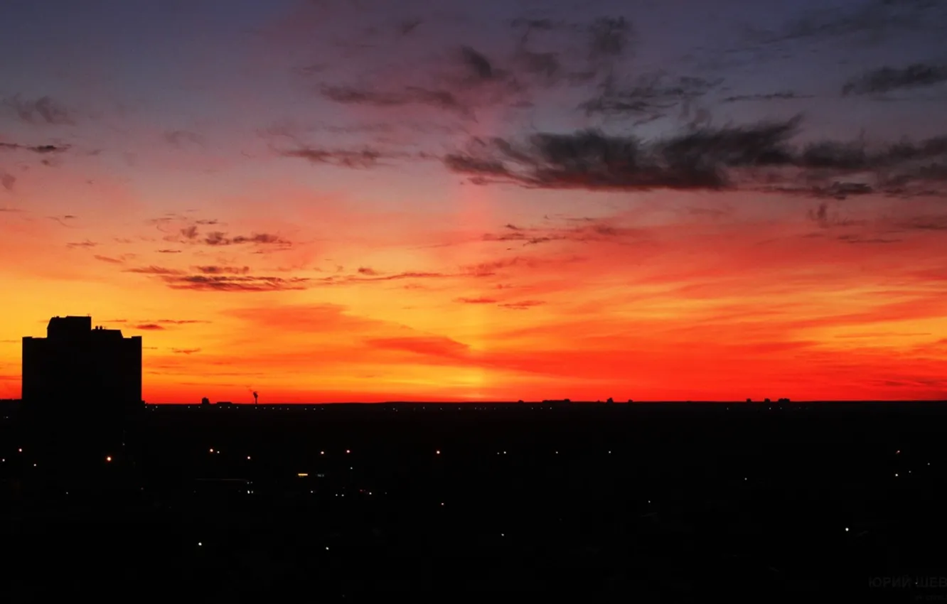 Photo wallpaper dawn, Belarus, Gomel