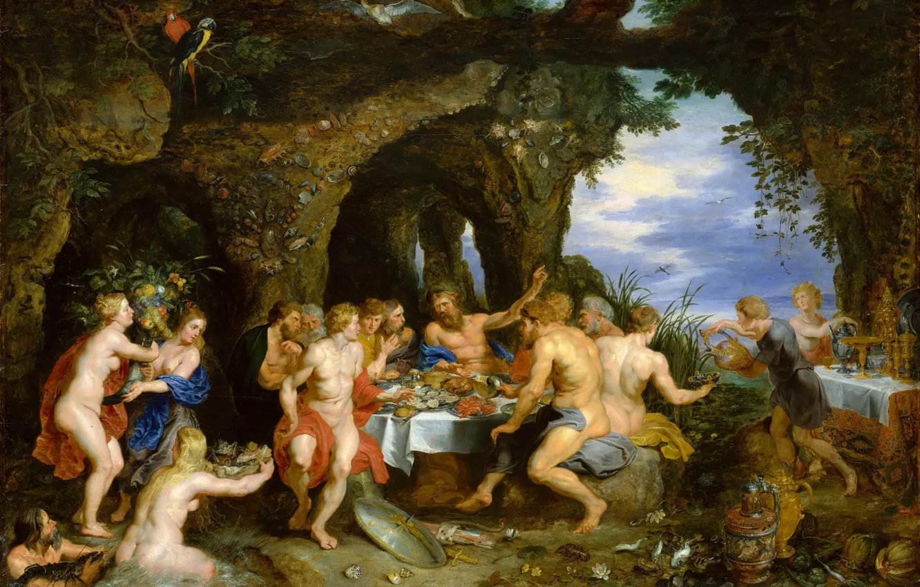 Photo wallpaper picture, mythology, Jan Brueghel the elder, Peter Rubens, Holiday Ahela