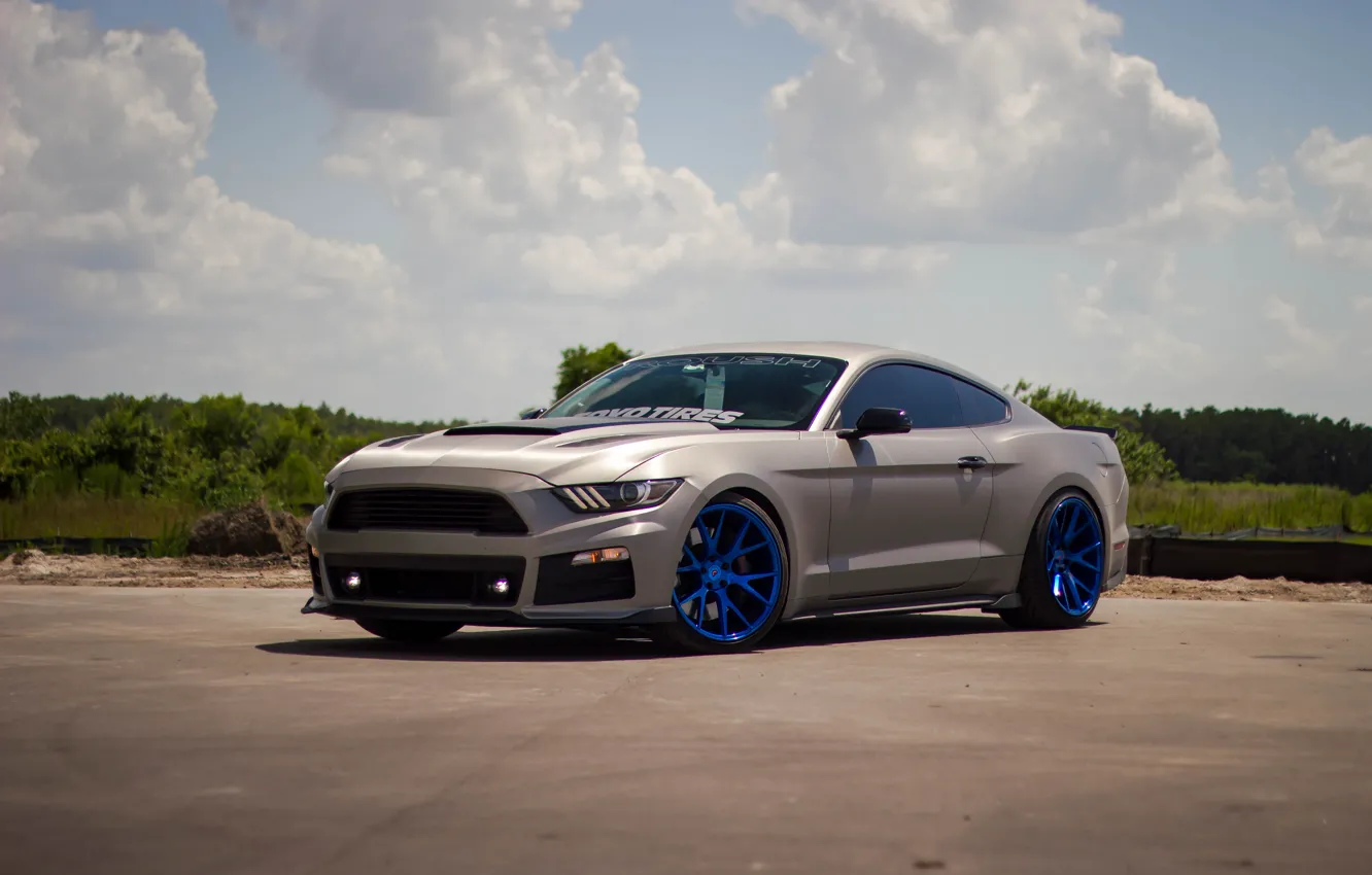 Photo wallpaper mustang, 5.0, roush, toyotires