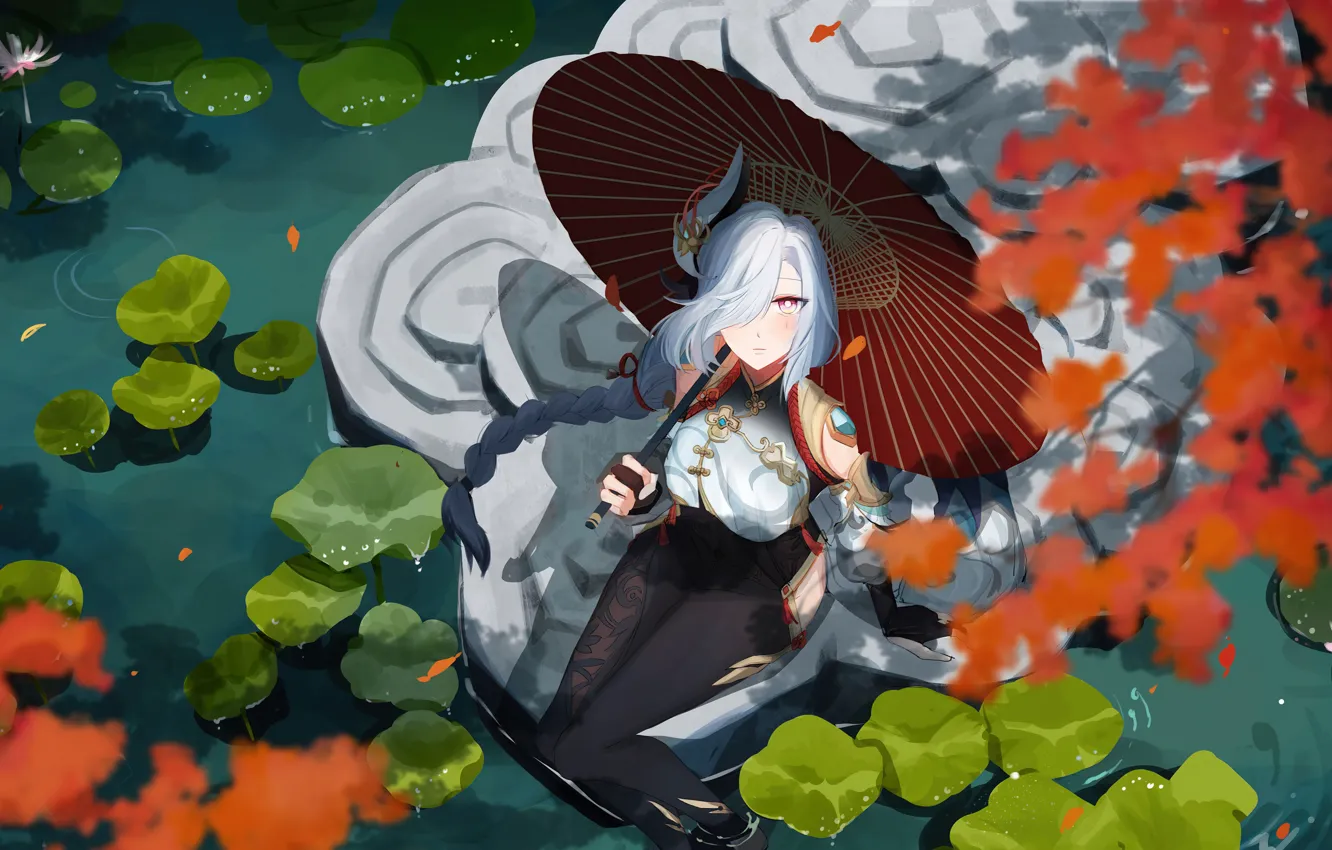 Photo wallpaper art, Video Game, Genshin Impact, Genshin Impact, Shenhe, Shanhe