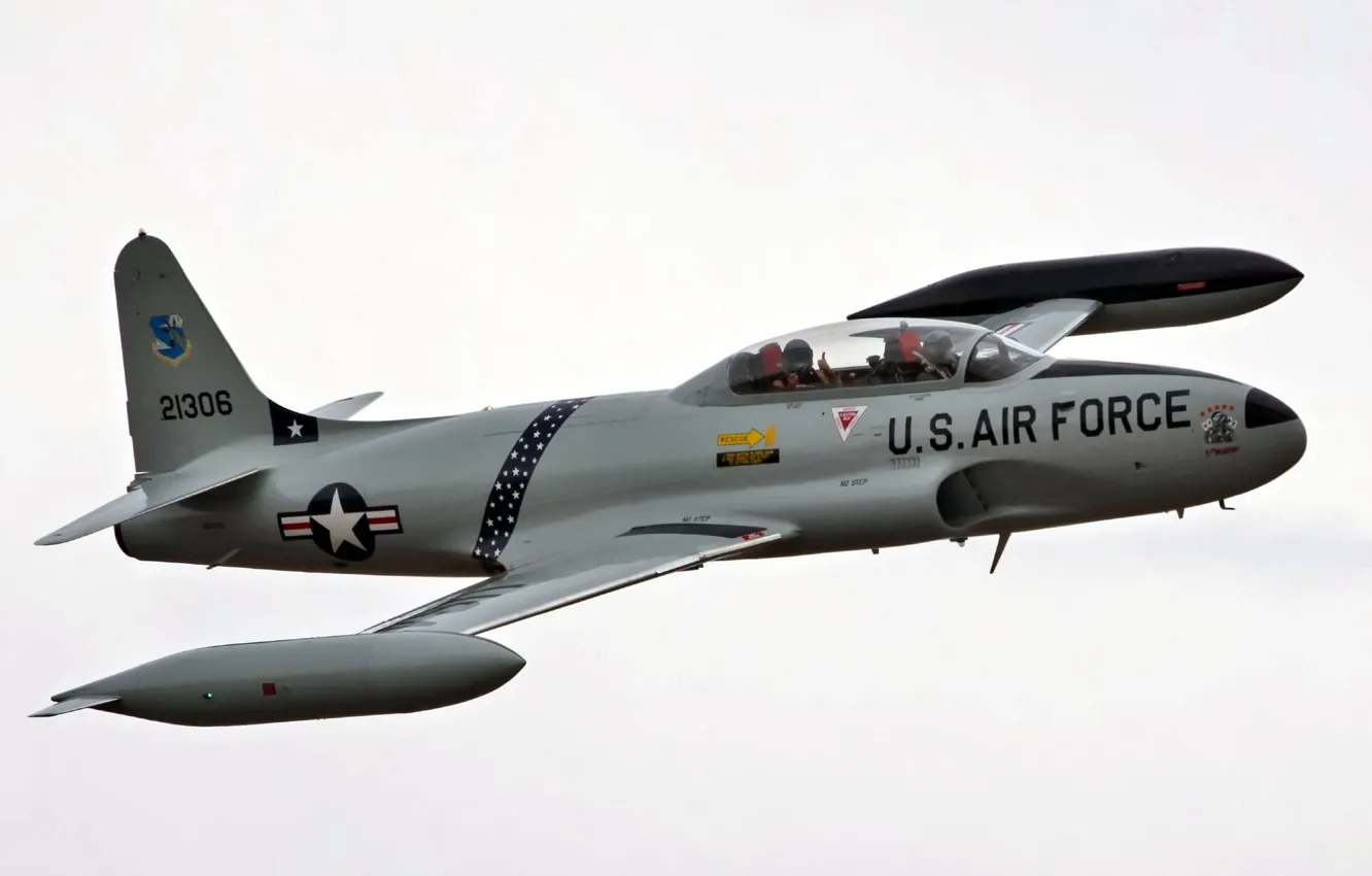 Photo wallpaper the sky, the plane, T-33 Shooting Star