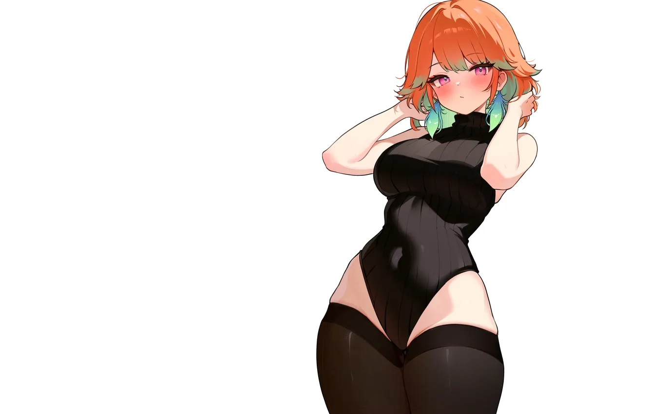 Photo wallpaper kawaii, girl, hot, sexy, boobs, anime, stockings, pretty