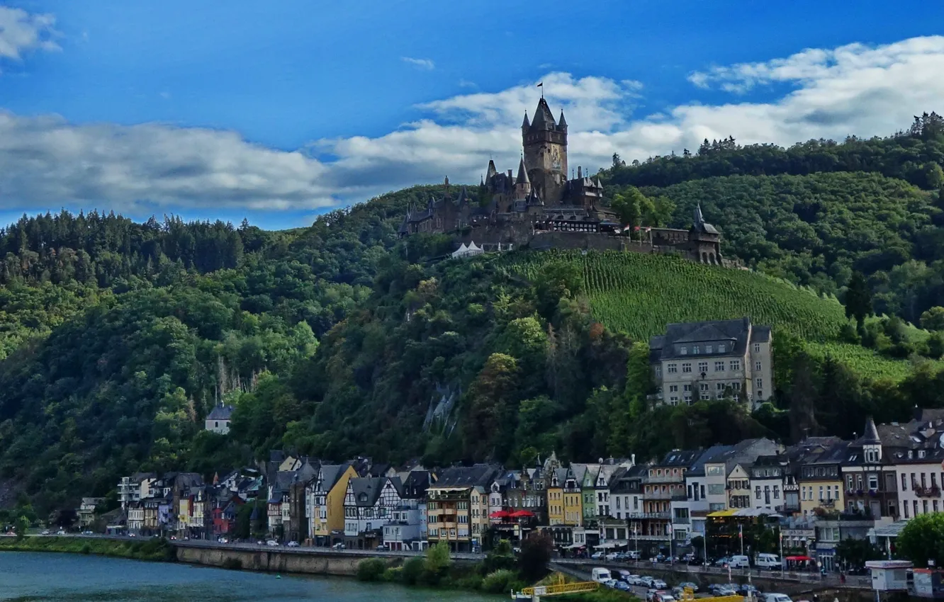 Photo wallpaper Germany, Cochem, Castle, Rhine
