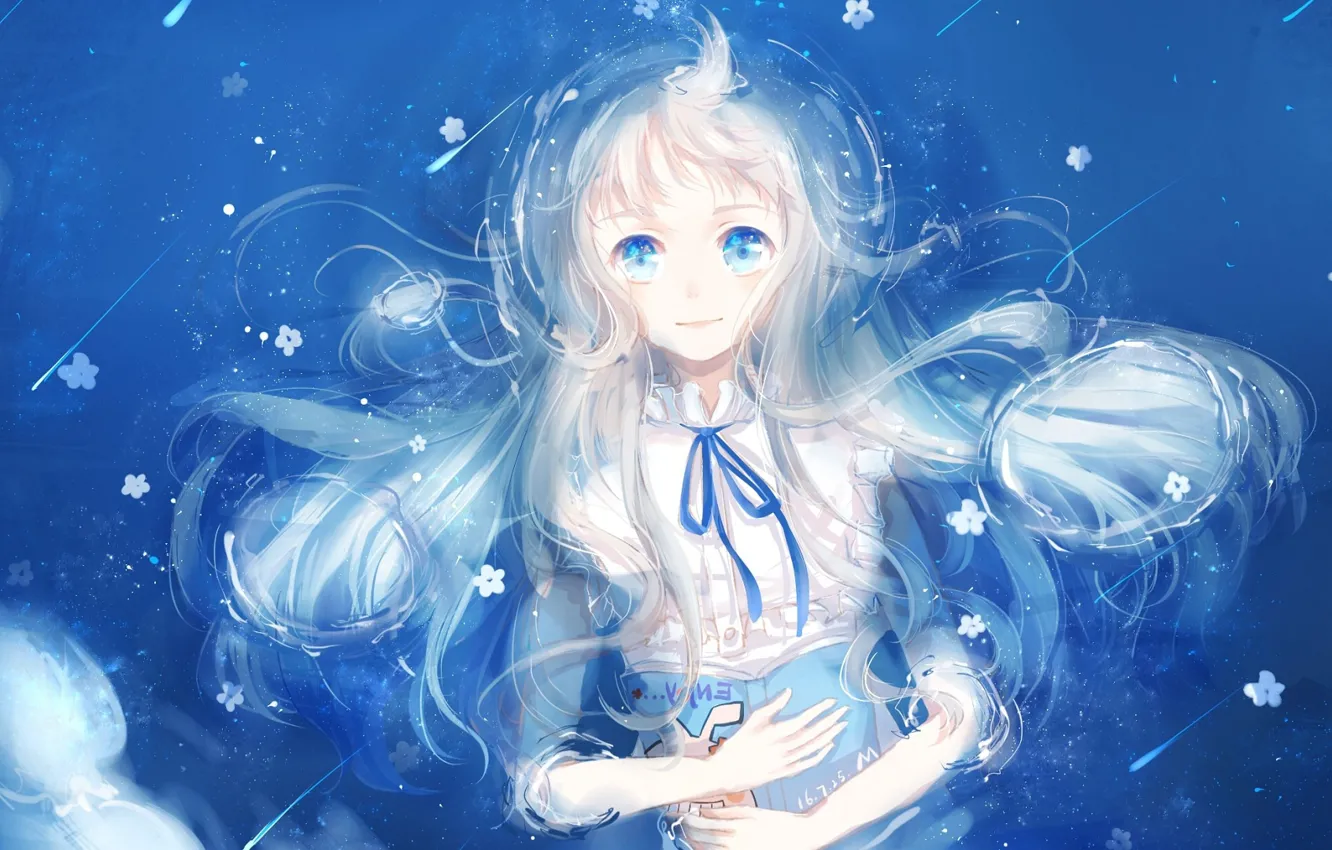 Photo wallpaper water, girl, Unprecedented Flower, Meiko Honma