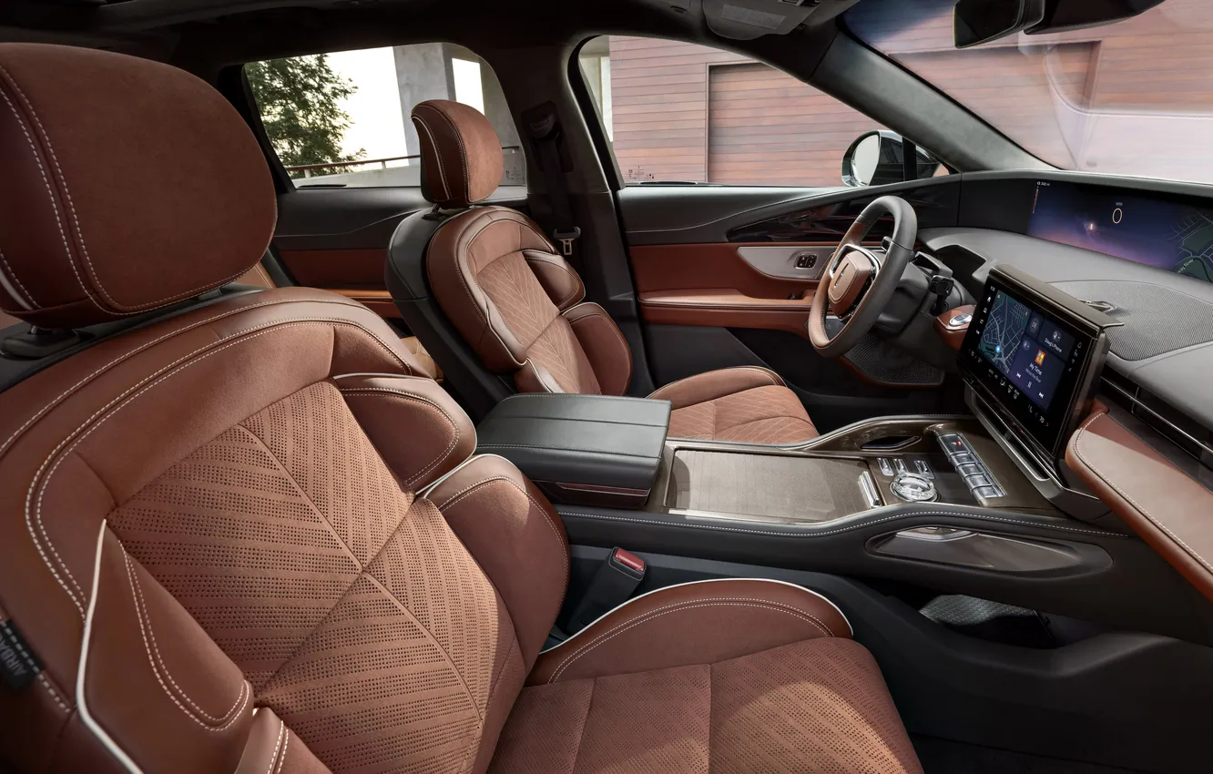 Photo wallpaper Lincoln, interior, SUV, SUV, Lincoln, Black Label, Nautilus, 2024