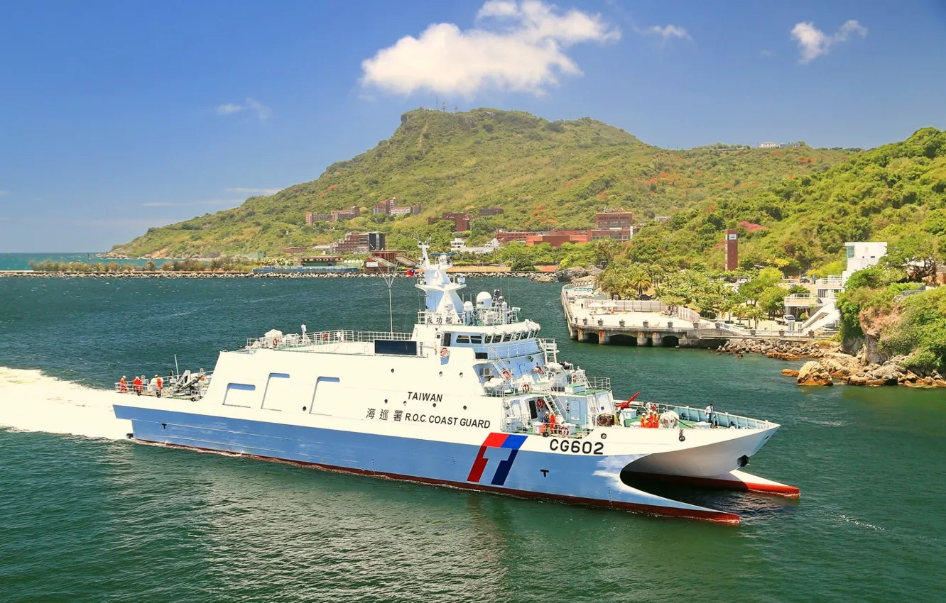Photo wallpaper ship, Taiwan, the coast guard, patrol