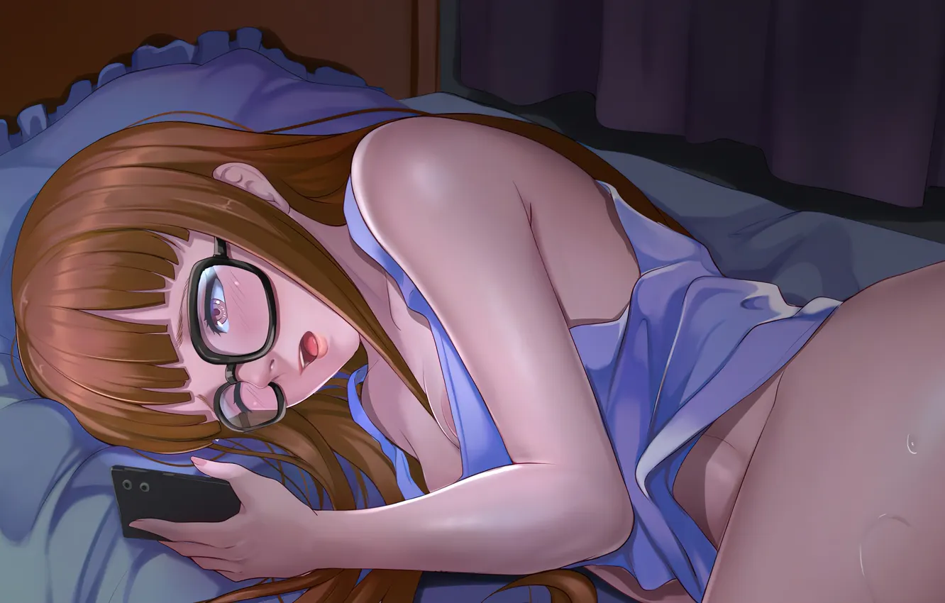 Photo wallpaper anime, Person 5, Character, Futaba Sakura