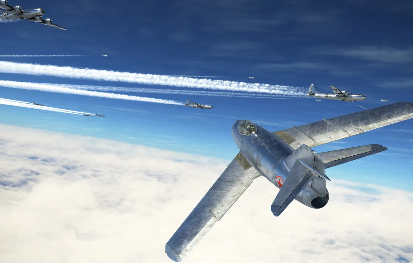 Photo wallpaper Frontline fighter, OKB MiG, MiG-15bis, USSR