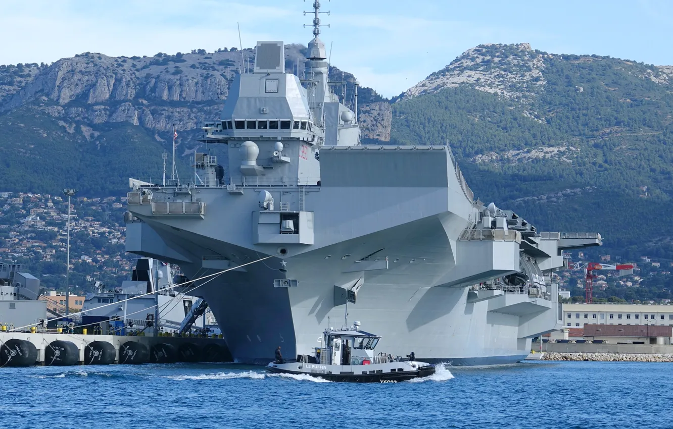 Photo wallpaper UDC, The Italian Navy, LHD Trieste
