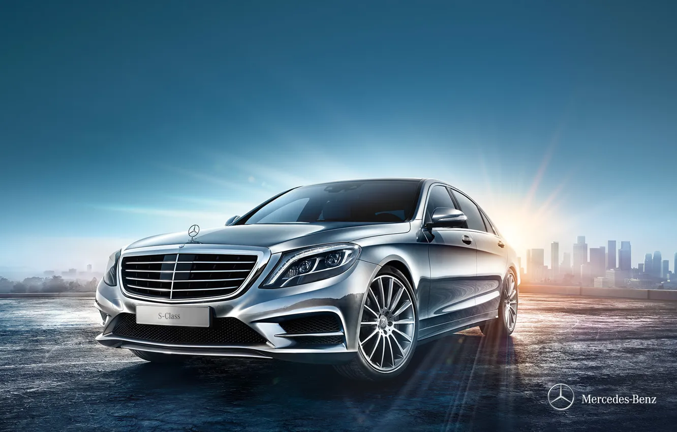 Photo wallpaper Mercedes-Benz, sedan, Mercedes, Sedan, 2013, S-Class, WV222