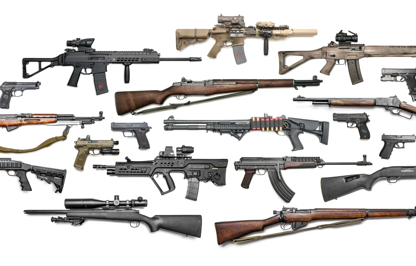 Photo wallpaper gun, weapons, machine, rifle