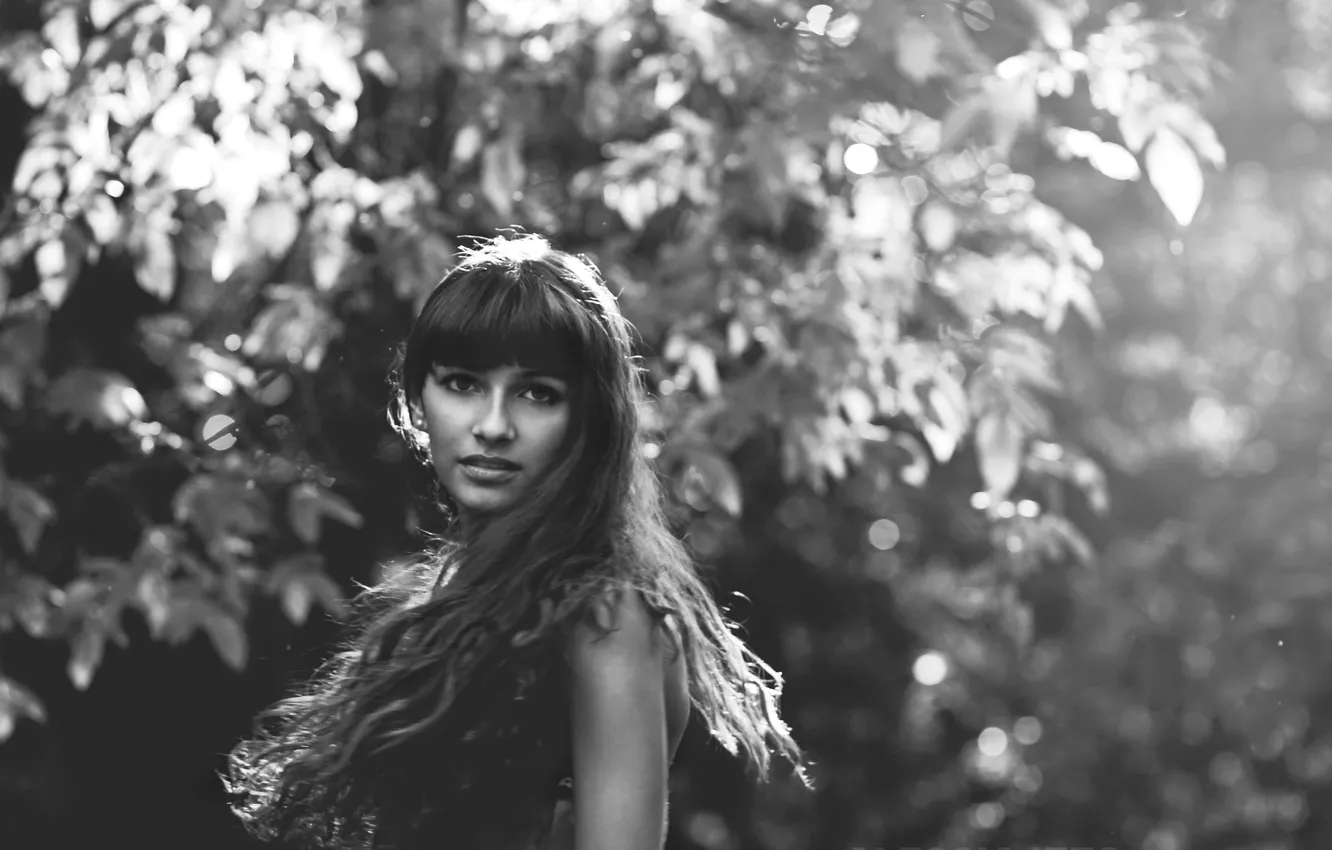 Photo wallpaper look, girl