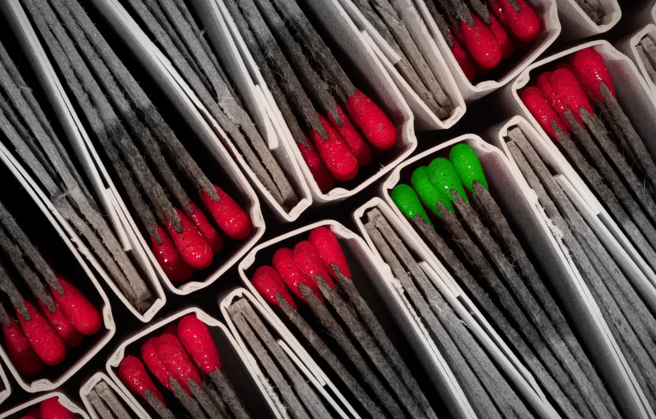 Photo wallpaper macro, background, matches