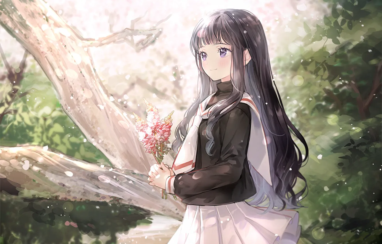 Photo wallpaper nature, art, girl, Card Captor Sakura