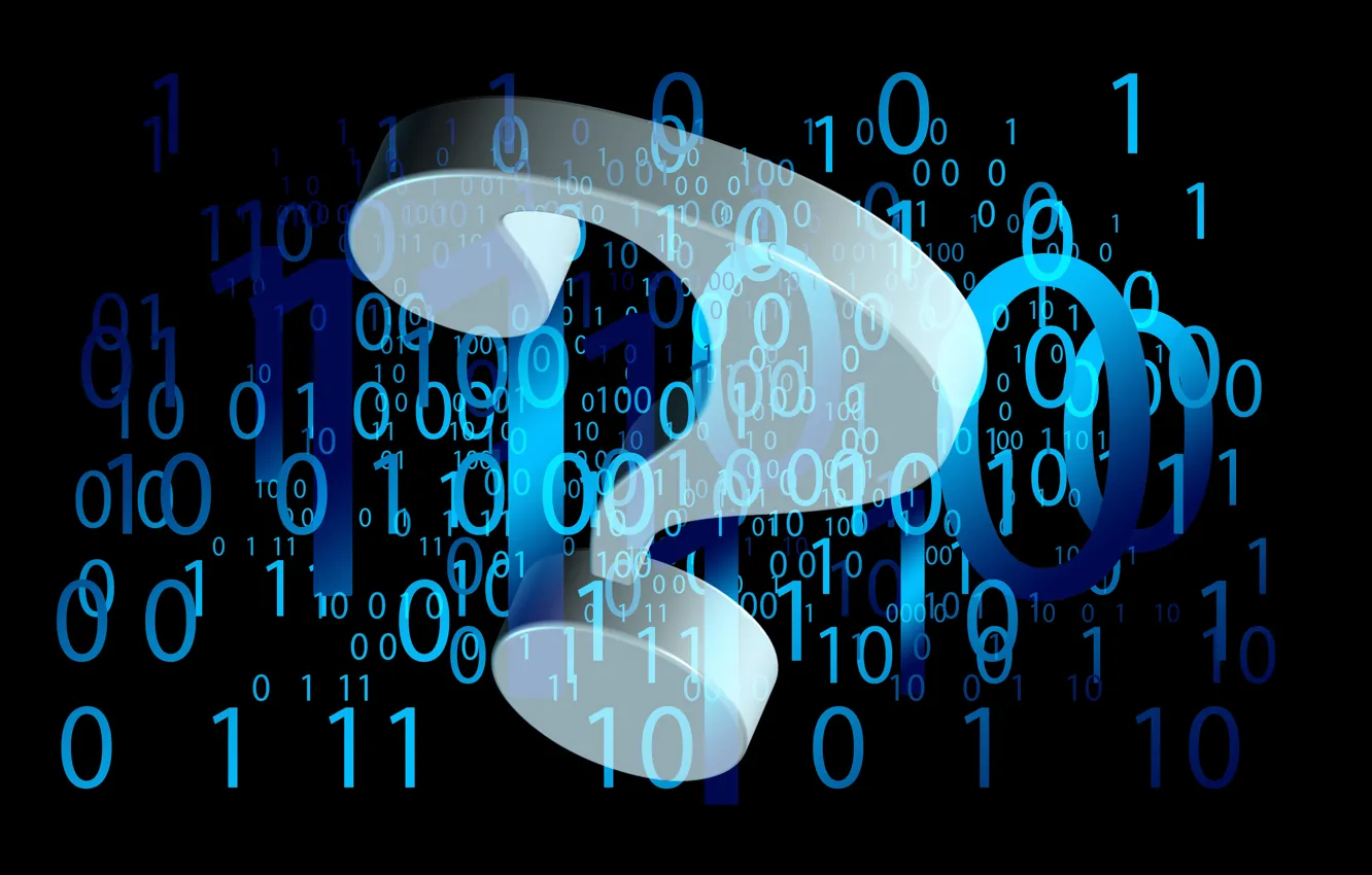 Photo wallpaper code, figures, binary