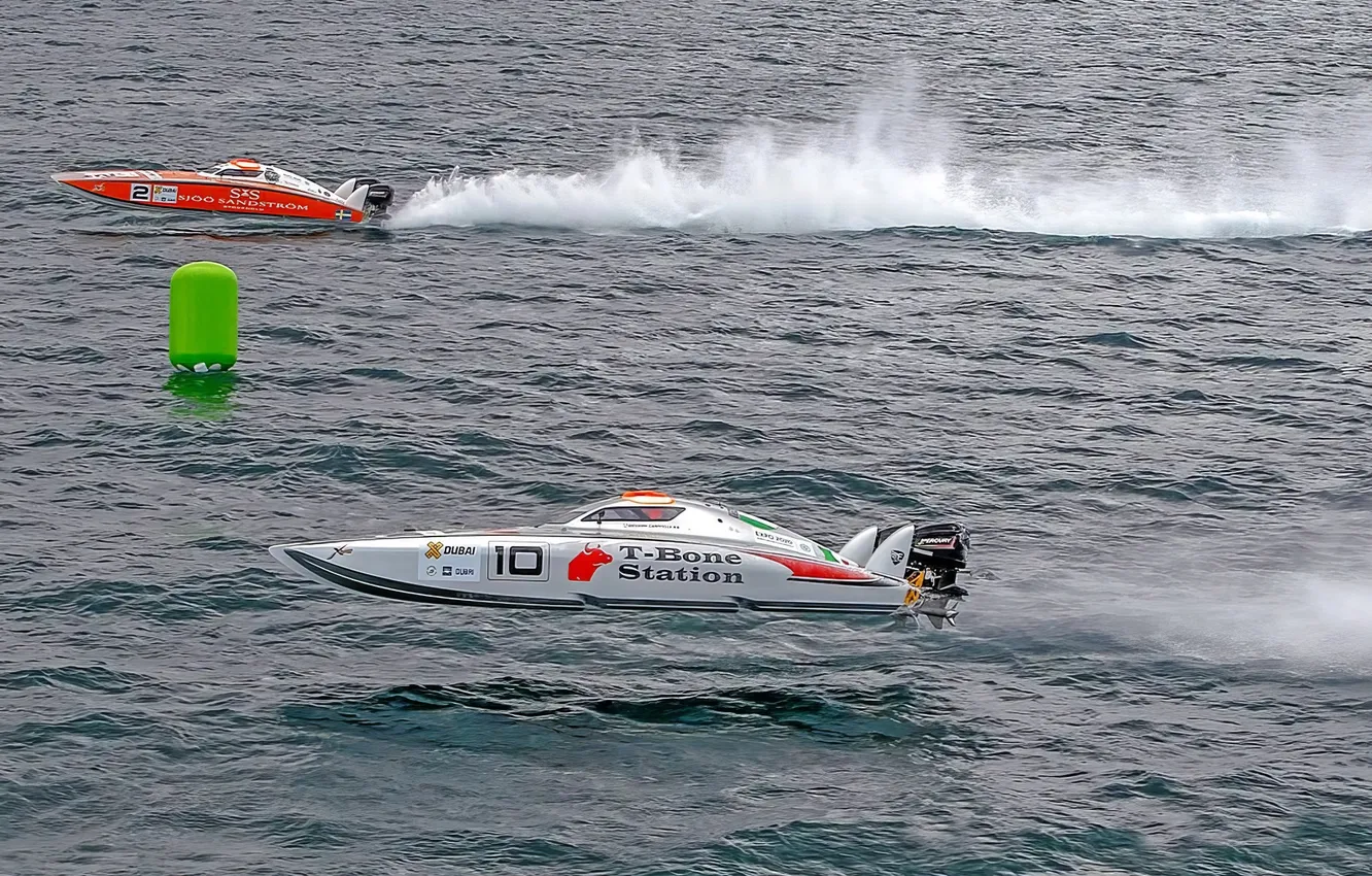 Photo wallpaper race, boat, speed