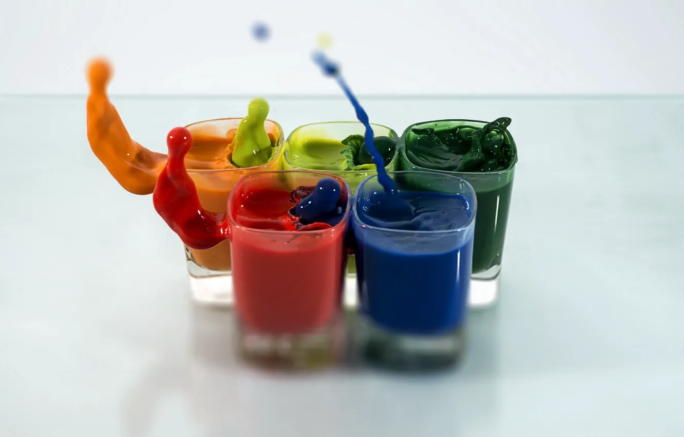 Photo wallpaper glass, background, paint