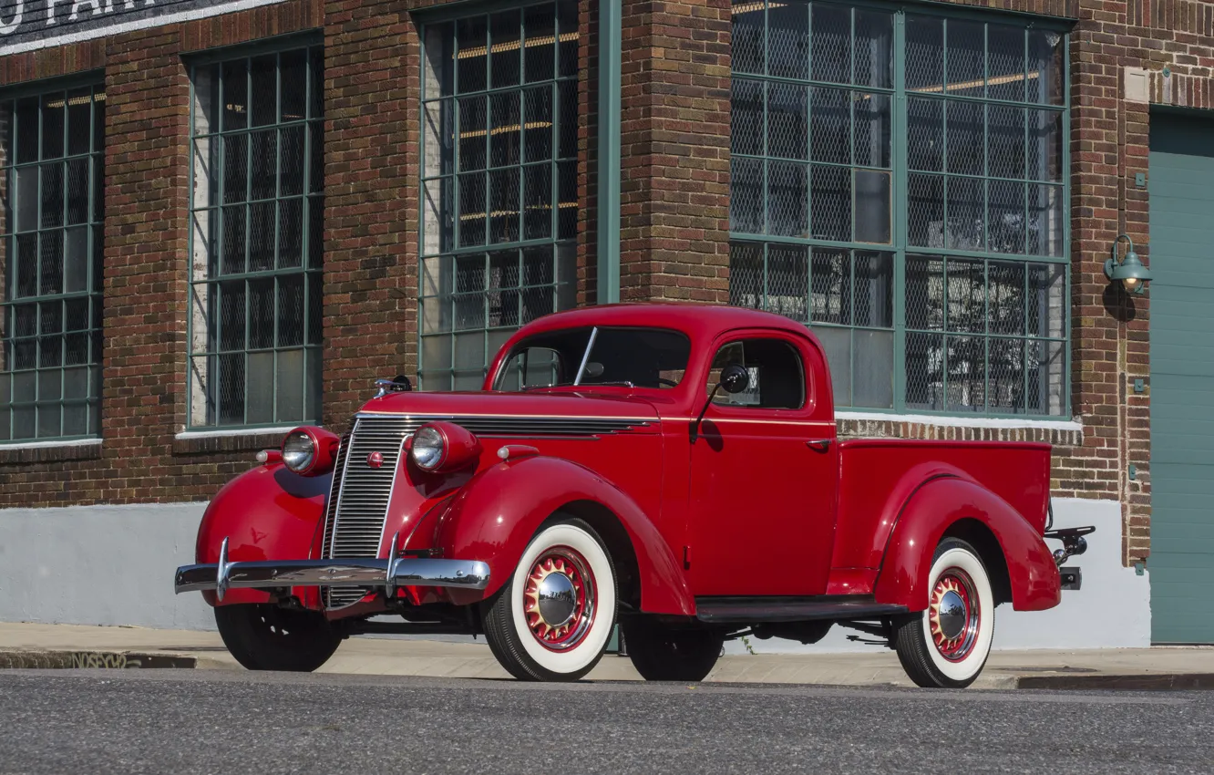 Photo wallpaper pickup, the front, 1937, Studebaker, Coupe-Express, Model J5