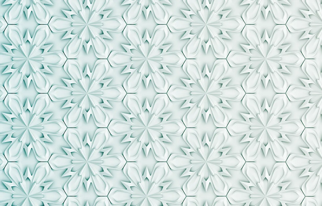 Photo wallpaper white, flowers, abstraction, background, pattern, texture