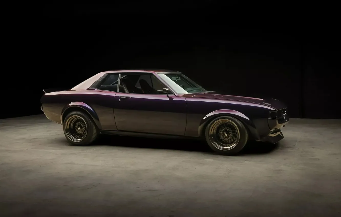 Photo wallpaper Toyota, vehicle, classic car, toyota celica, Powered 1977, purple cars