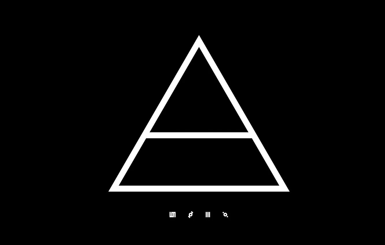 Photo wallpaper music, logo, group, black background, 30 seconds to mars