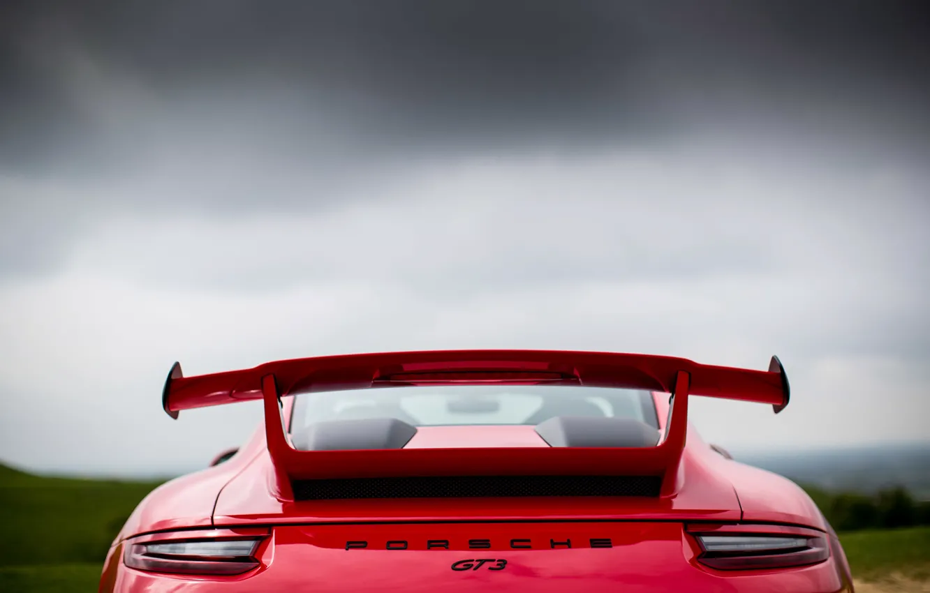 Photo wallpaper car, Porsche, red, Porsche 911 GT3