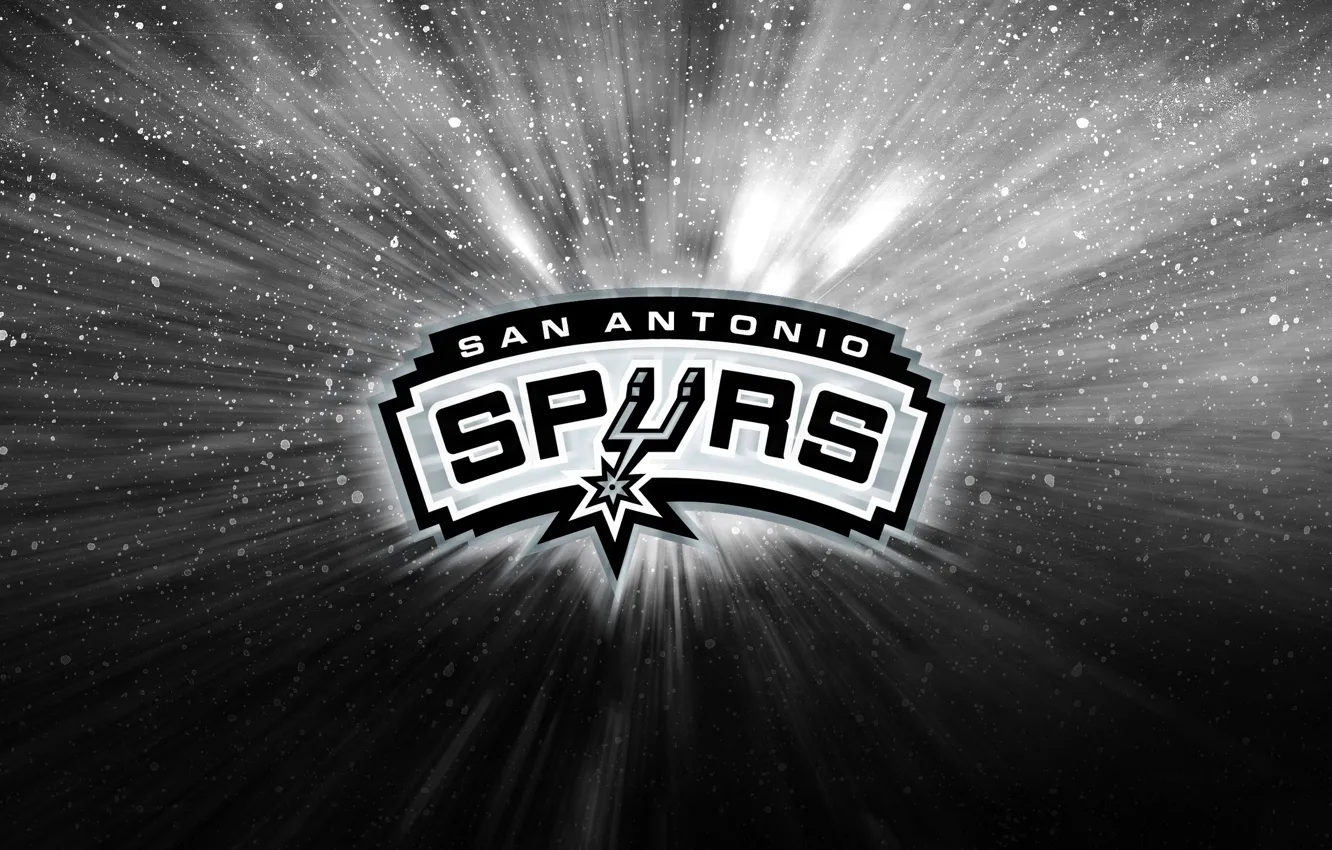 Photo wallpaper Black, Grey, Basketball, Background, NBA, San Antonio Spurs, San Antonio