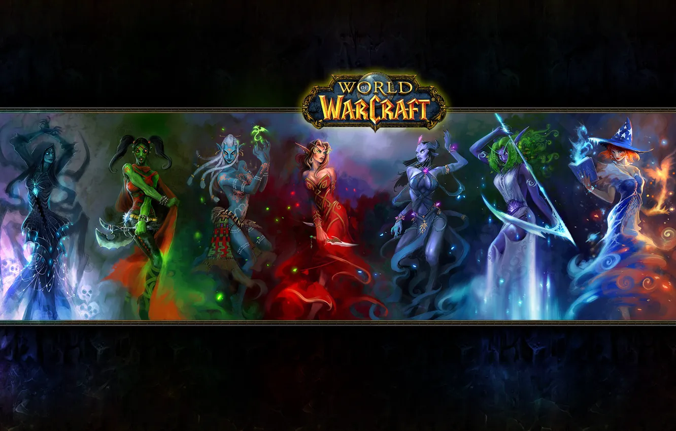 Photo wallpaper Girls, World of Warcraft, Blizzard, Girls