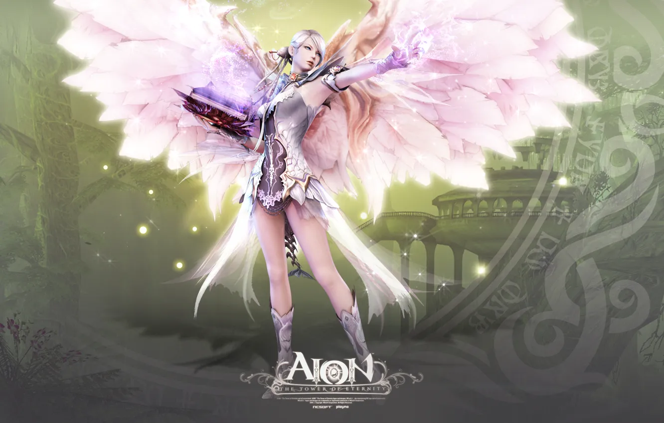 Photo wallpaper wings, Aion, I love it, video game