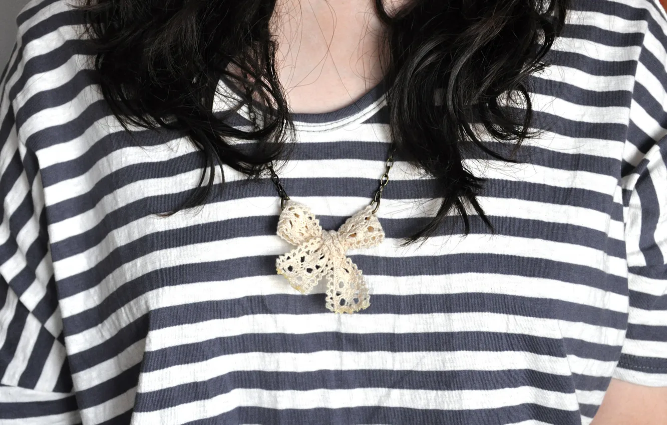 Photo wallpaper decoration, strips, bow, bow