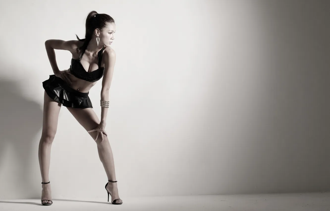 Photo wallpaper girl, pose, background