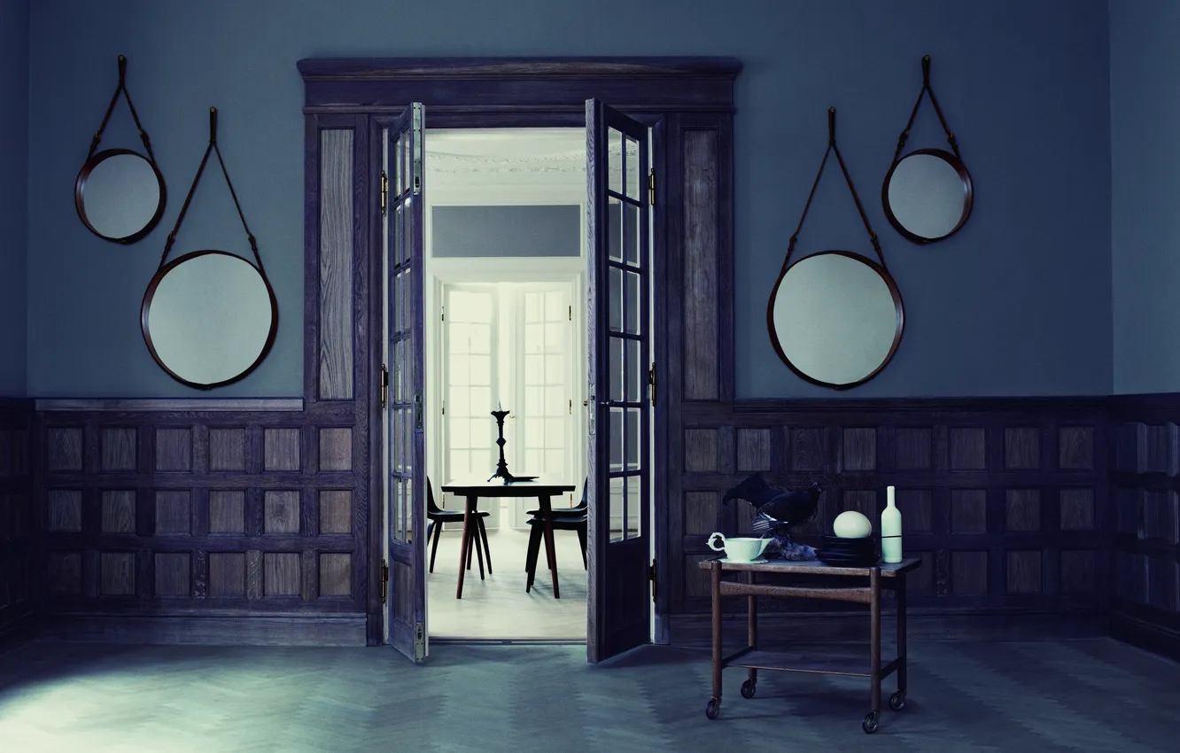 Photo wallpaper design, style, Villa, home, interior, living room