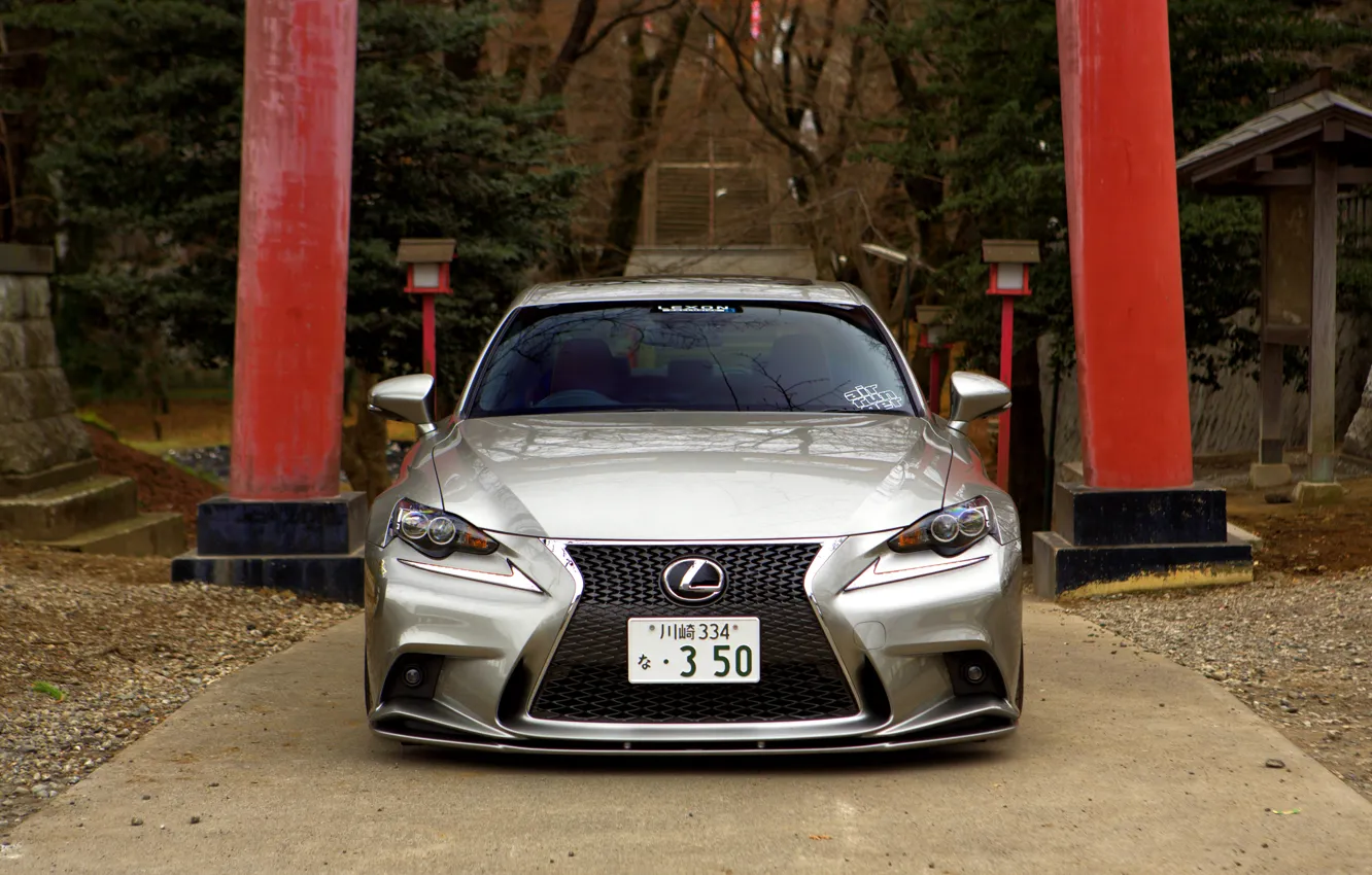 Photo wallpaper Lexus, wheels, tuning, front, vossen, IS 350