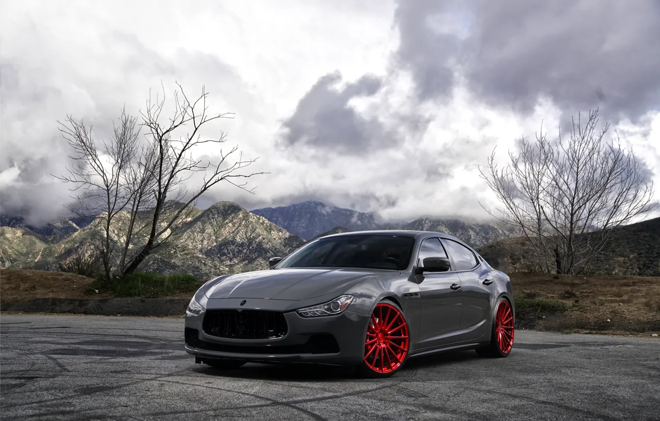 Photo wallpaper Maserati, Grey, Ghibli Q4