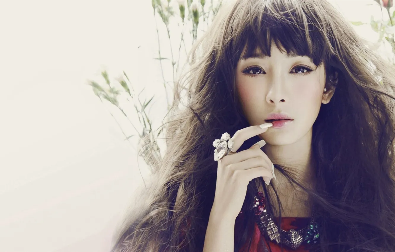 Photo wallpaper hair, ring, Asian, Li Ying Zhi