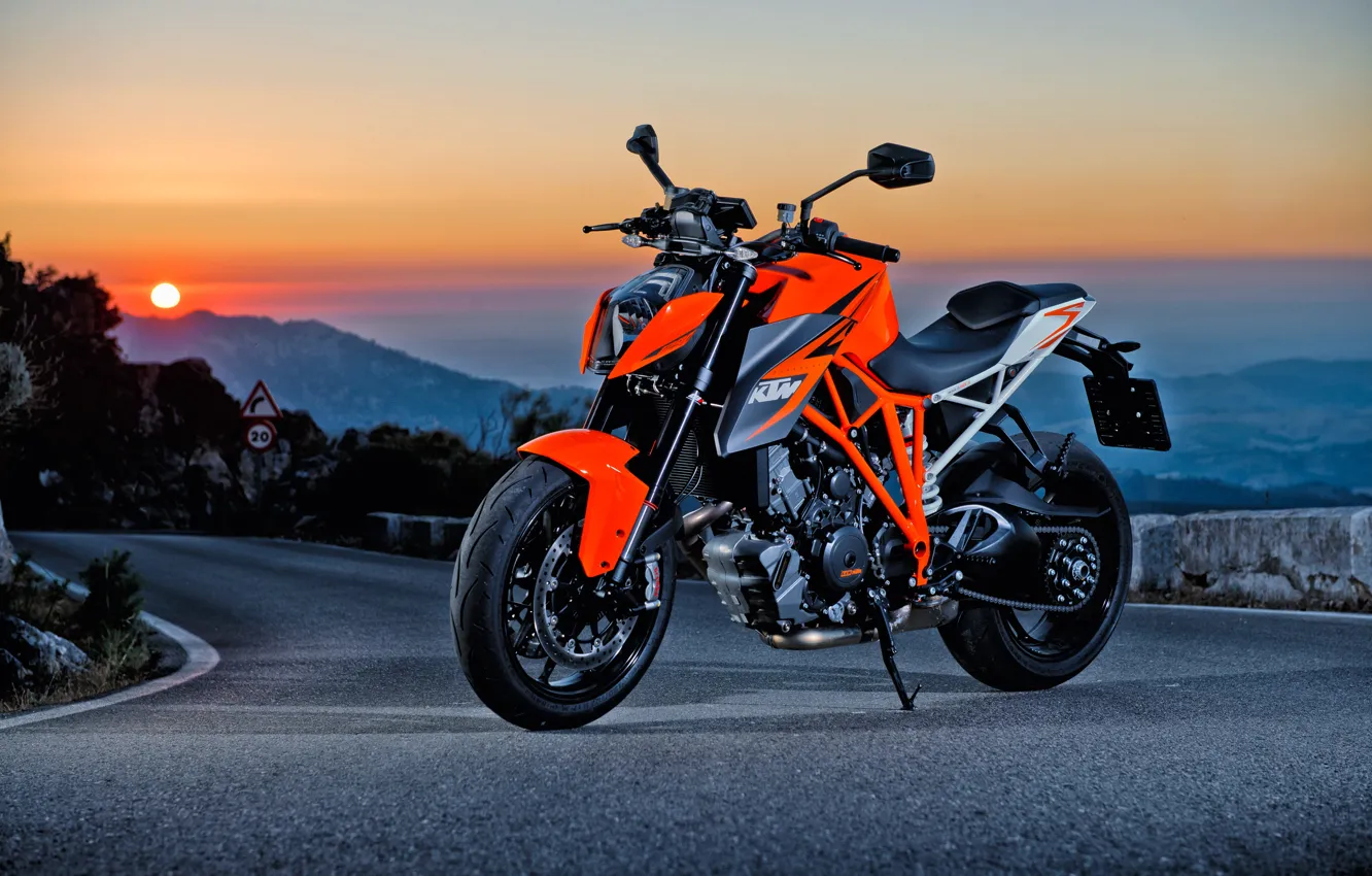 Photo wallpaper moto, road, KTM, power, orange, Super, naked, Beast