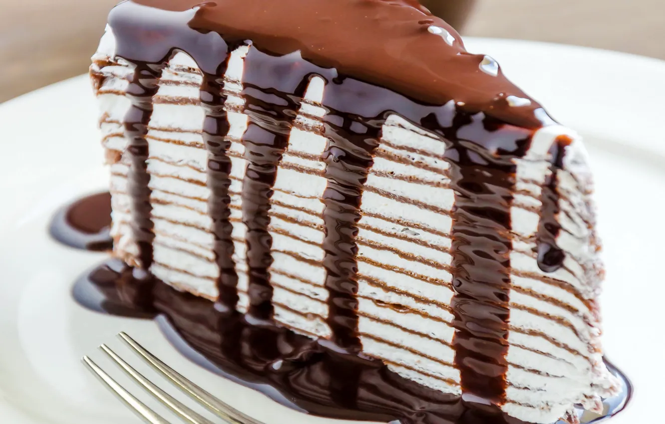 Photo wallpaper Wallpaper, food, chocolate, sweets, cake