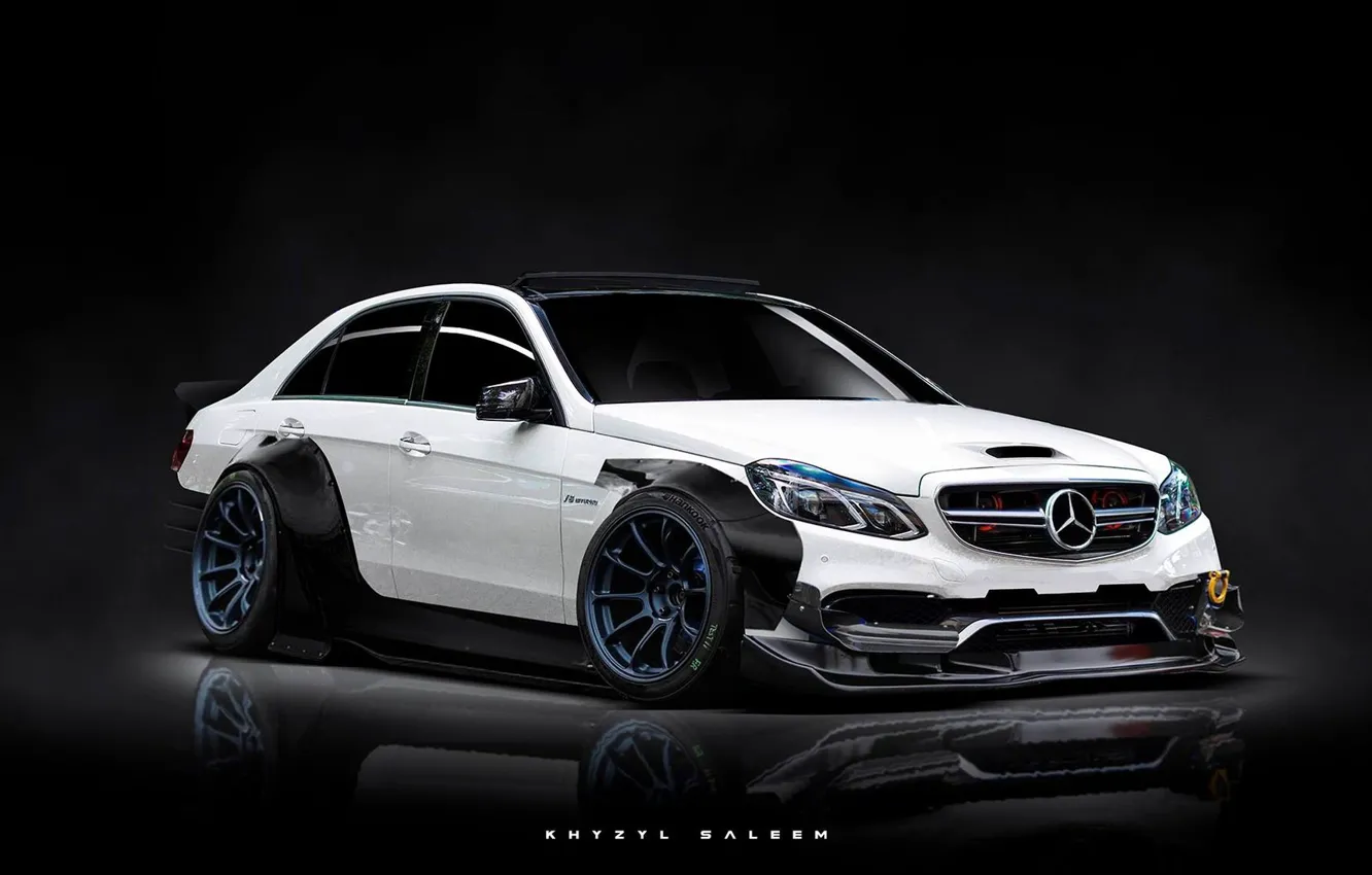 Photo wallpaper design, reflection, car, Mercedes, A Collection of Lunch Mockups