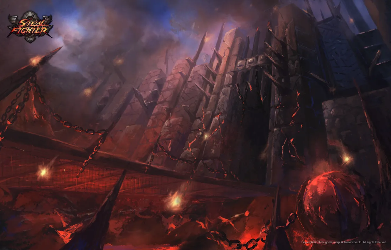 Photo wallpaper fantasy, art, fantasy, game, online, art, MMO, steal fight