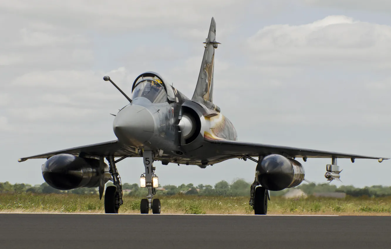 Photo wallpaper fighter, the airfield, multipurpose, Dassault Mirage, 2000D