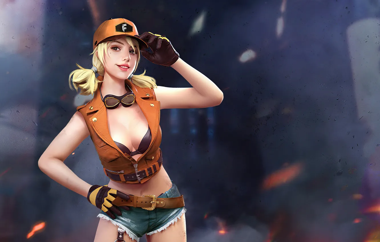 Photo wallpaper the game, blonde, game, Misha, gesture, characters, blonde, cute girl
