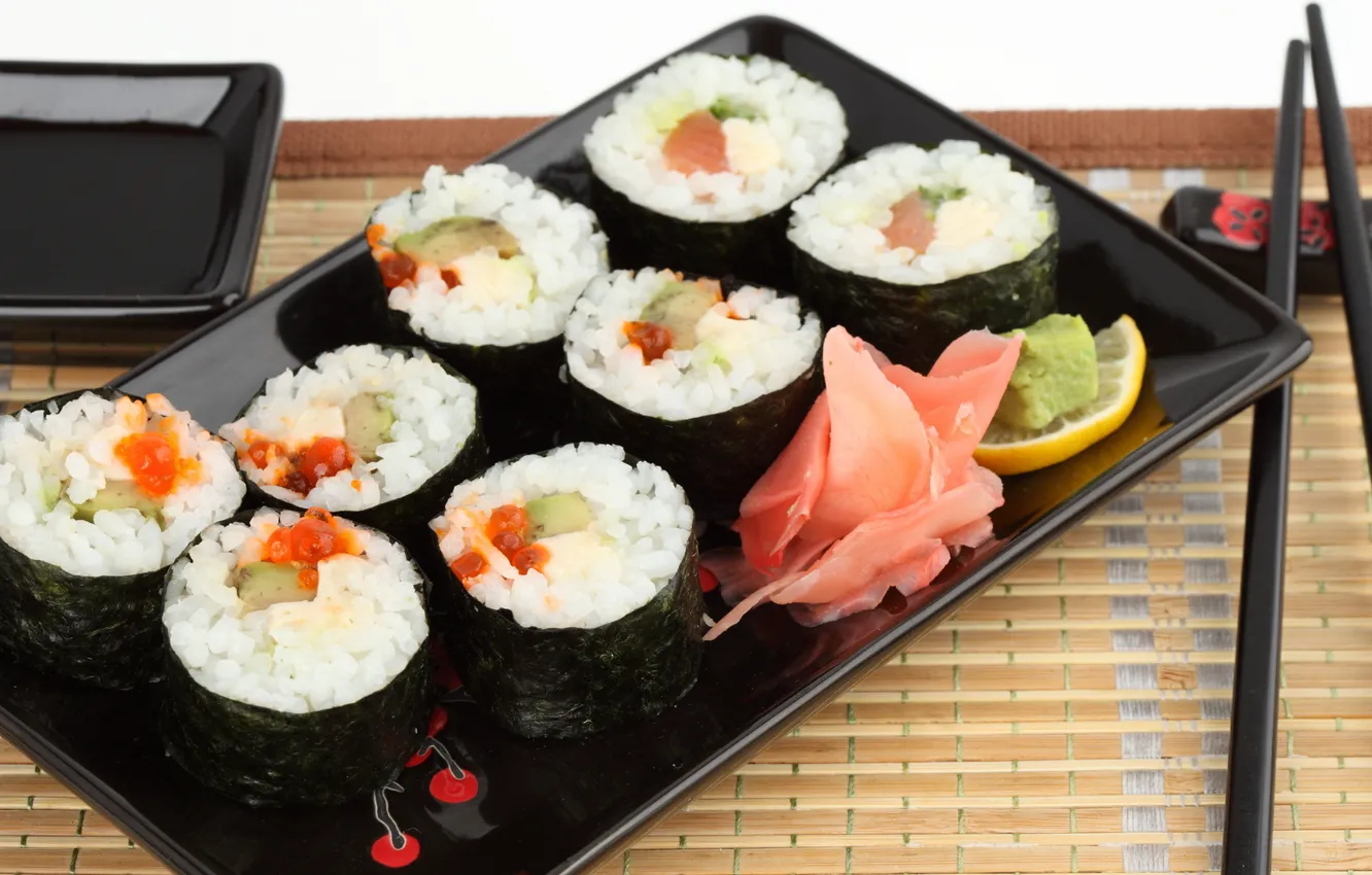 Photo wallpaper sticks, tray, rolls, ginger