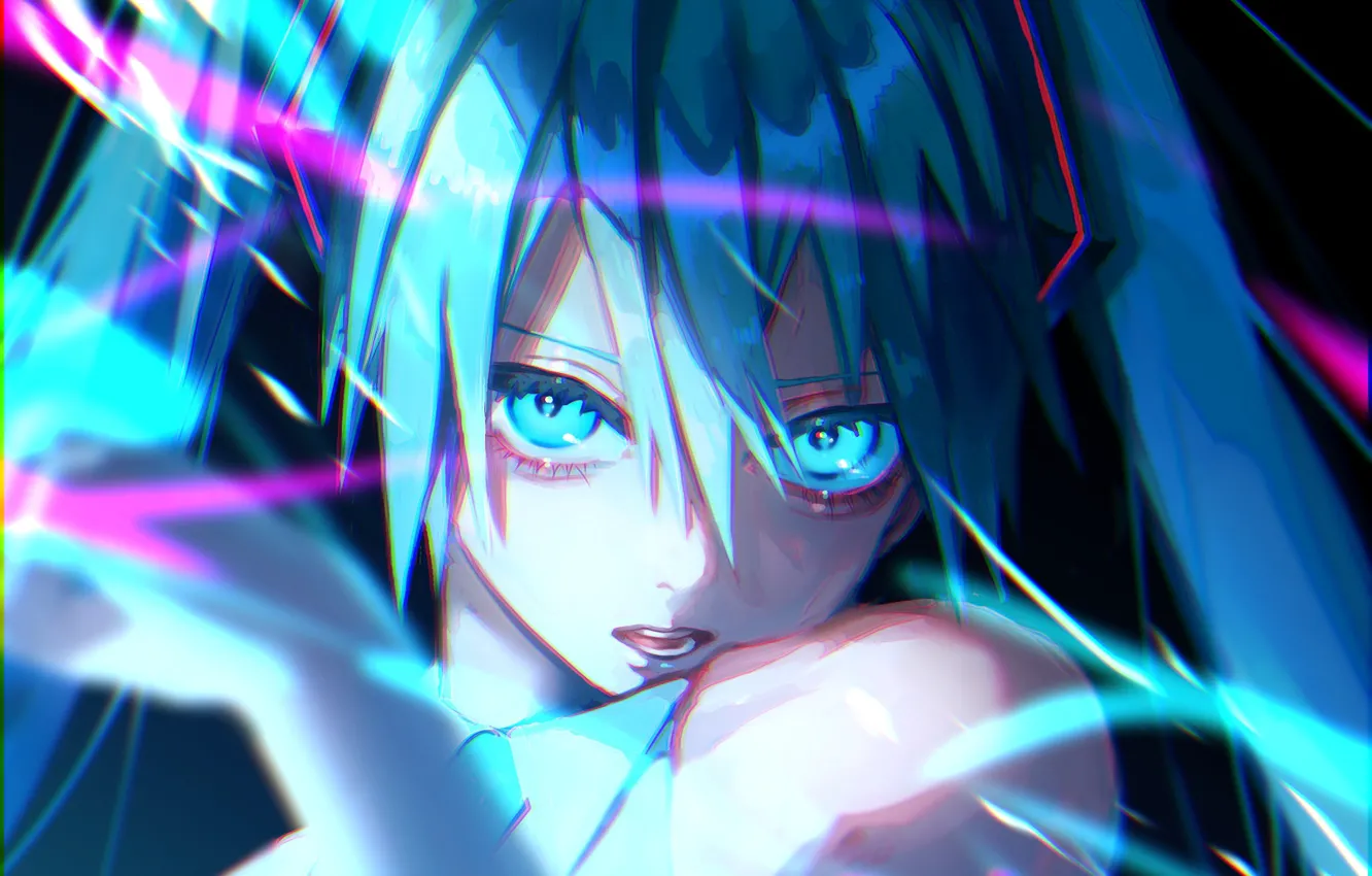 Photo wallpaper girl, vocaloid, hatsune miku