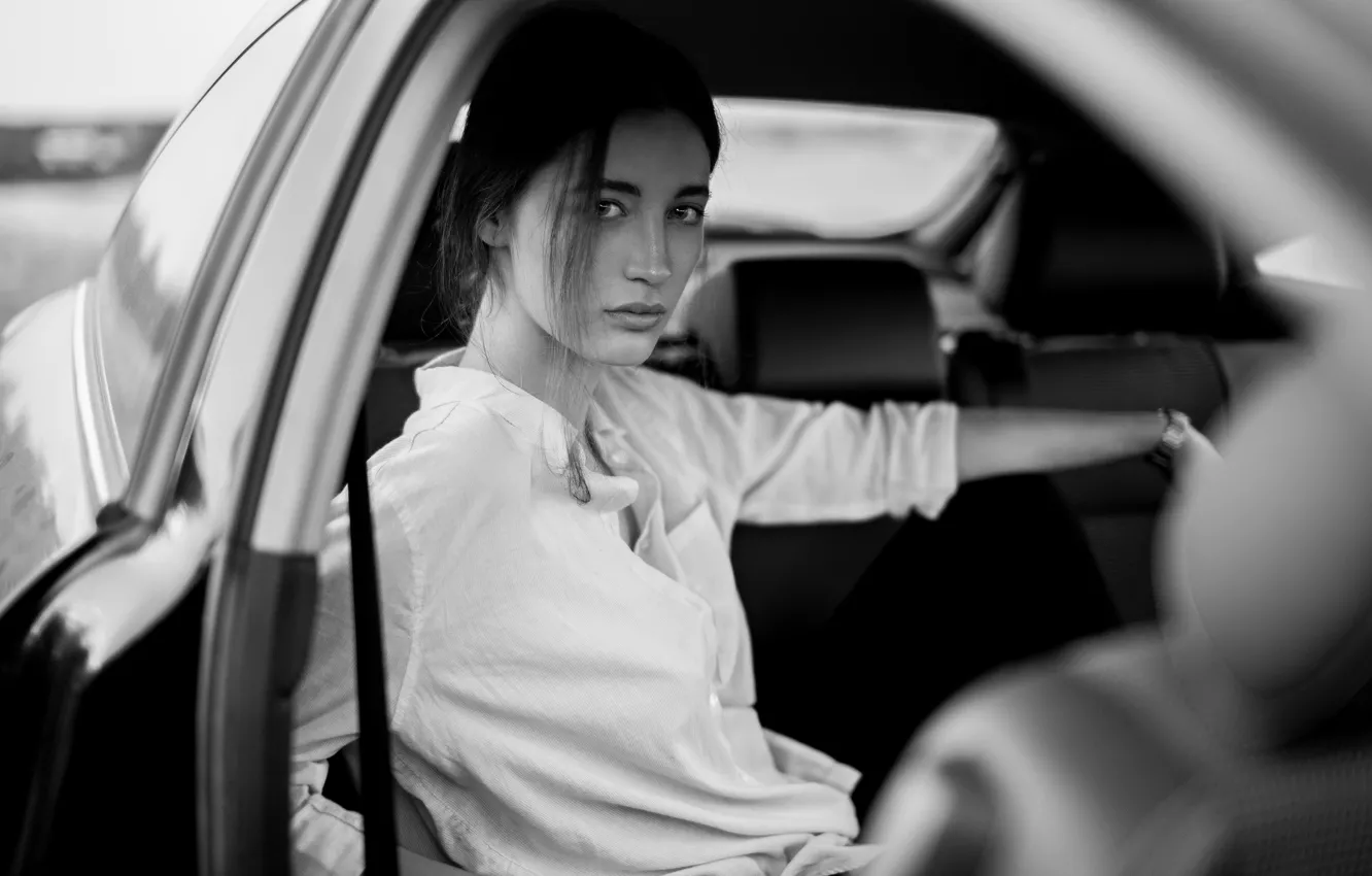 Photo wallpaper shirt, sponge, monochrome, Andrey Frolov