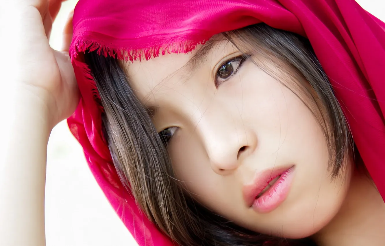 Photo wallpaper look, girl, Asian