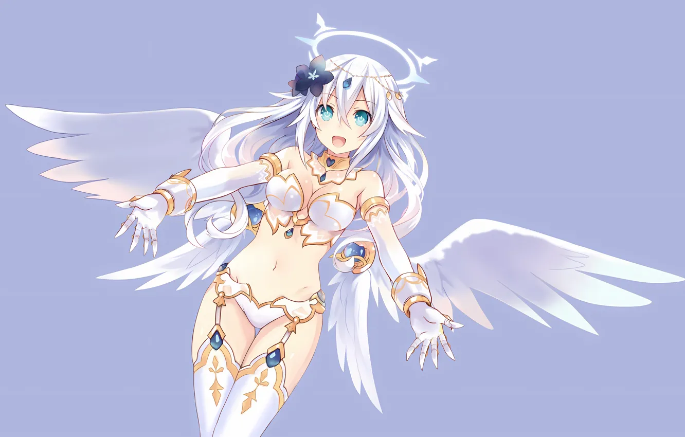 Photo wallpaper girl, sexy, lingerie, bra, cleavage, panties, thighhighs, long hair