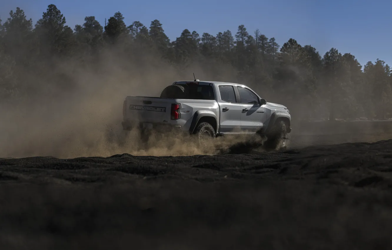 Photo wallpaper Chevrolet, white, Colorado, pickup truck, Chevrolet Colorado ZR2 Bizon