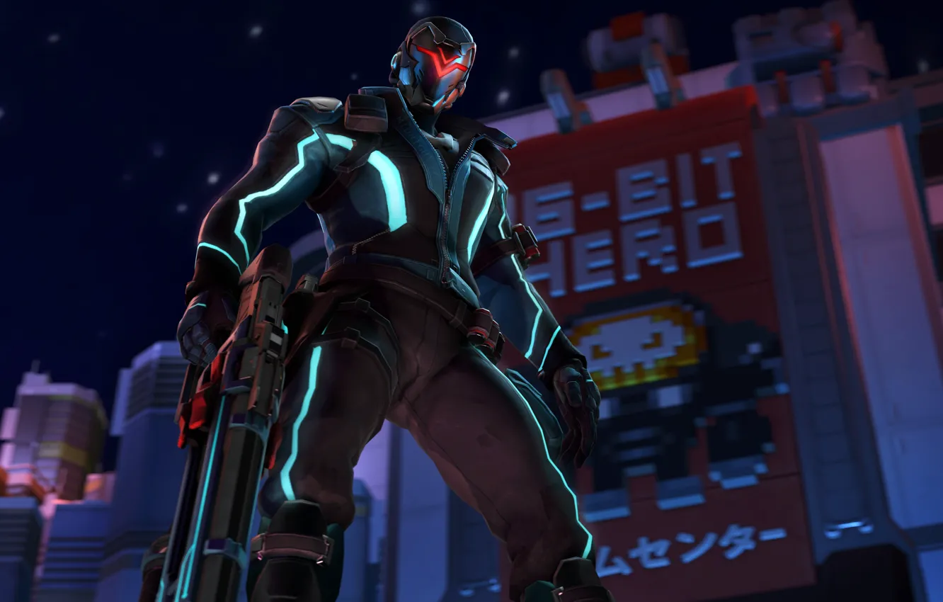 Photo wallpaper soldiers, helmet, rifle, Overwatch, Jack Morrison, soldier 76