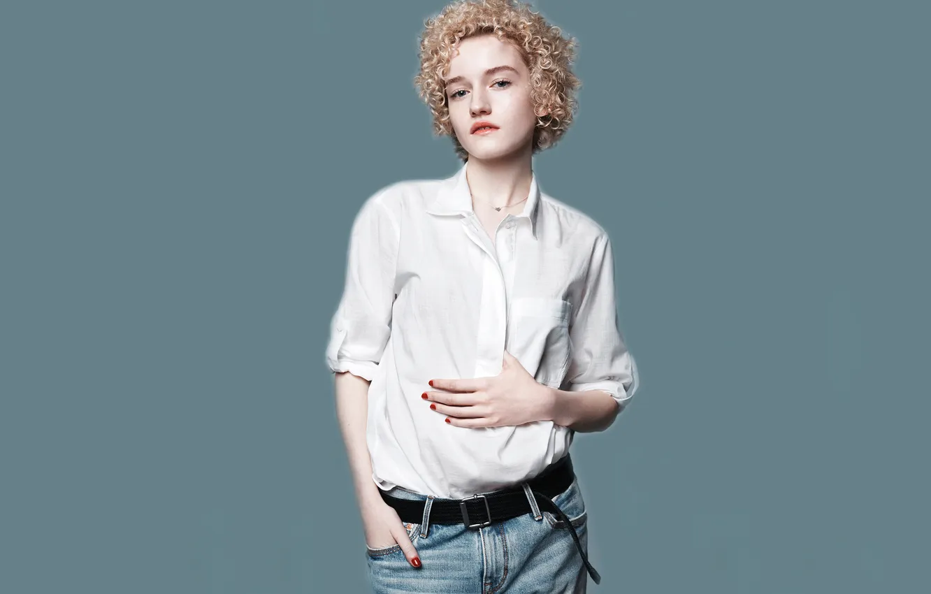 Photo wallpaper photoshoot, brand, Julia Garner, GAP